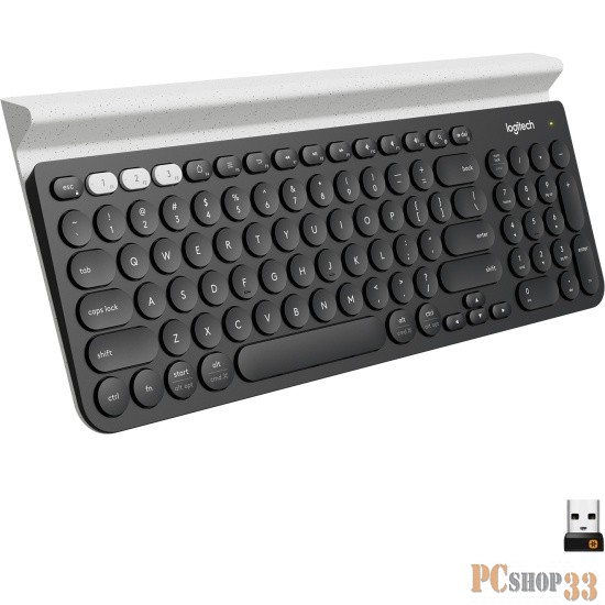Клавиатура Logitech K780 Multi-Device 920-008043, беспров., черный (USB, Bluetooth)