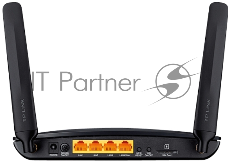 Сетевое оборудование TP-Link TL-MR6400 Маршрутизатор 3G/4G + WiFi 300Мбит/сек. + 3 порта LAN 100Мбит/сек. + 1 порт LAN/WAN 100Мбит/се