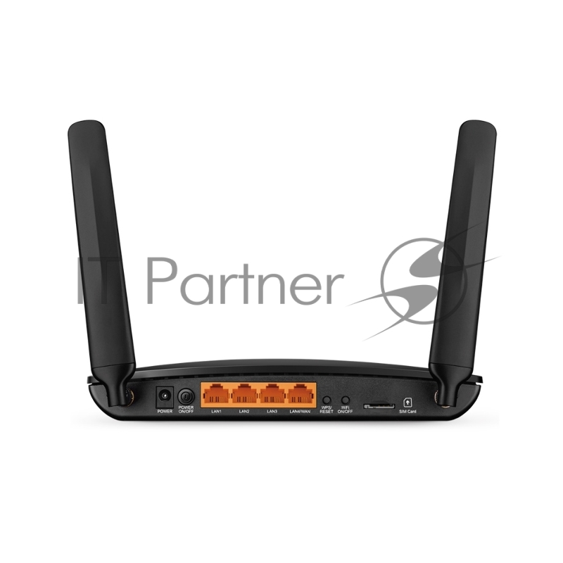 Сетевое оборудование TP-Link TL-MR6400 Маршрутизатор 3G/4G + WiFi 300Мбит/сек. + 3 порта LAN 100Мбит/сек. + 1 порт LAN/WAN 100Мбит/се