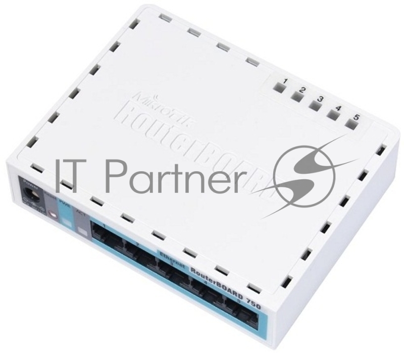 Сетевое оборудование MikroTik RB750r2 hEX lite Маршрутизатор 4 порта 100Мбит/сек. + 1 порт WAN 100Мбит/сек.