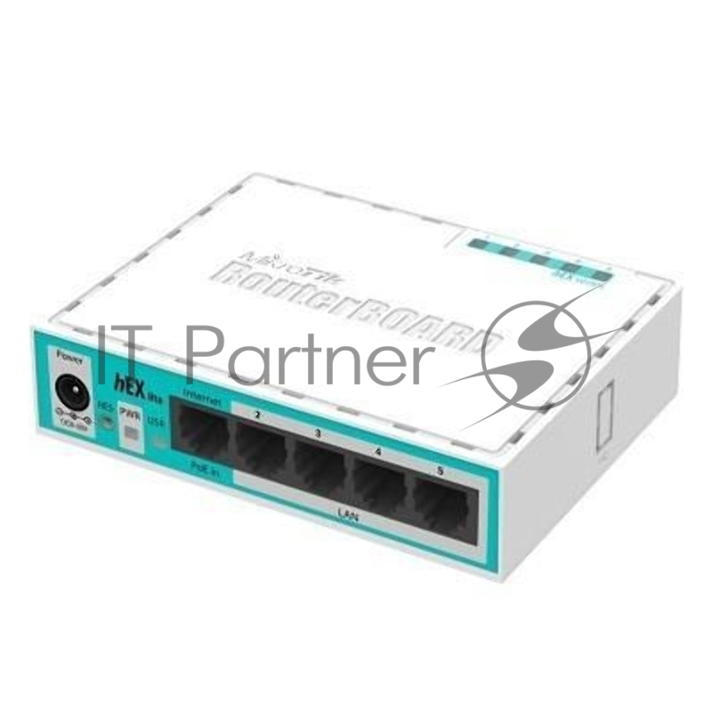 Сетевое оборудование MikroTik RB750r2 hEX lite Маршрутизатор 4 порта 100Мбит/сек. + 1 порт WAN 100Мбит/сек.