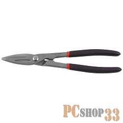 Зубр Ножницы МАСТЕР по металлу, цельнокованые, хромованадиевая сталь, обливные рукоятки, прямые, 320мм 23015-32_z01