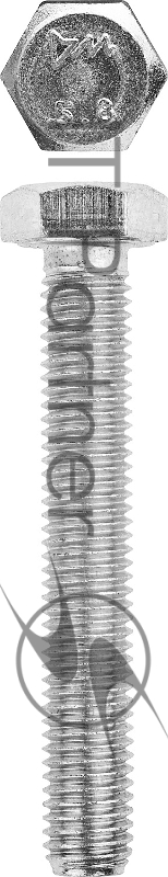 Зубр Болт МАСТЕР с шестигранной головкой, ГОСТ 7798-70, класс прочности 5.8, оцинкованный, M10x90мм, 5кг 303080-10-090