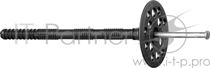 Зубр Дюбель для изоляционных материалов полипропиленовый, металлический стержень, 10 x 160 мм, 100 шт, 4-301525-10-160_z01