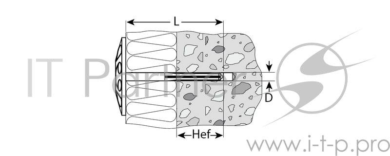 Зубр Дюбель для изоляционных материалов полипропиленовый, металлический стержень, 10 x 160 мм, 100 шт, 4-301525-10-160_z01
