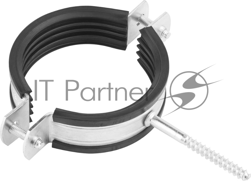 Зубр Хомут трубный оцинкованный, с шурупом, 2 1/2, 100шт 37854-73-82-100