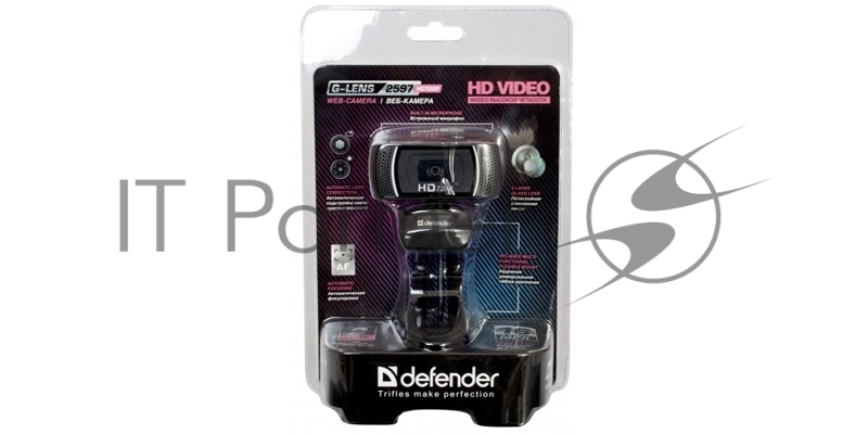 Цифровая камера Defender G-lens 2597 63197 {2МП, автофокус, слеж за лицом, HD 720R}