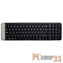Клавиатура Logitech k230 Wireless Keyboard 920-003348, 100+1кн., беспров., черный (USB)