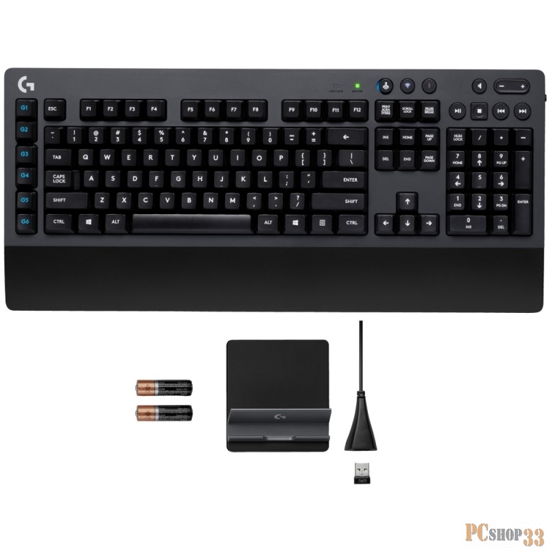 Клавиатура Logitech G613 920-008395, беспров., черный (USB, Bluetooth)
