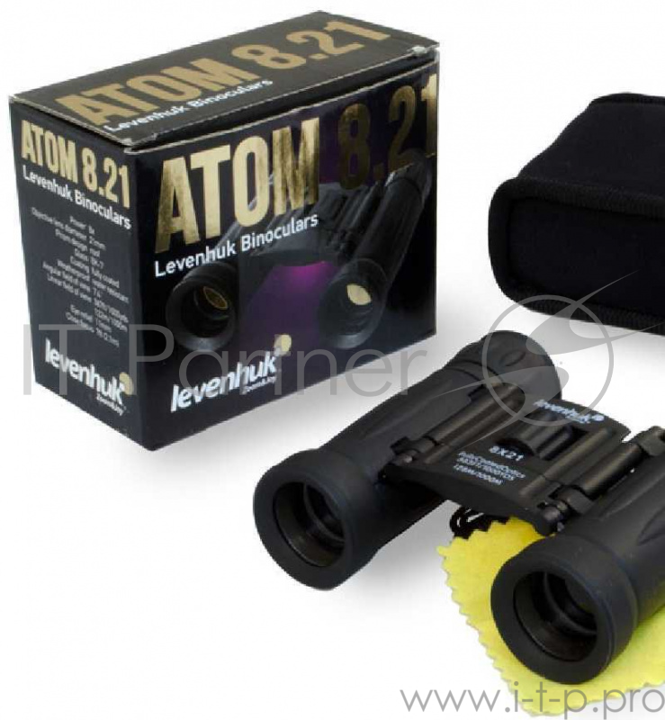 Бинокль LEVENHUK ATOM 8X21(Увеличение: 8 крат Тип призмы: roof Материал оптики: BK-7 Покрытие линз: полное просветляющее Диаметр объектива (апертура): 21 мм Диаметр выходного зрачка: 2,6 мм Вынос выходного зрачка: 11 мм Реальный угол зрения: 7,4 ° По