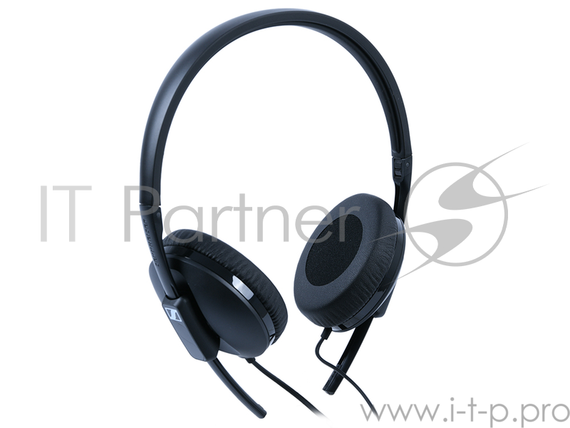 Наушники Sennheiser HD 100 Black Проводные / Накладные без микрофона / 18 - 18000 Гц / 110 дБ / Двустороннее / miniJack 3.5 мм