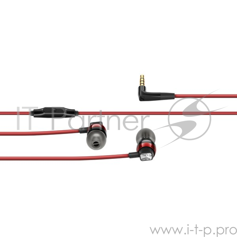Гарнитура Sennheiser CX 300S Red Проводные / Внутриканальные с микрофоном / 17 - 21000 Гц / 118 дБ / Двустороннее / miniJack 3.5 мм