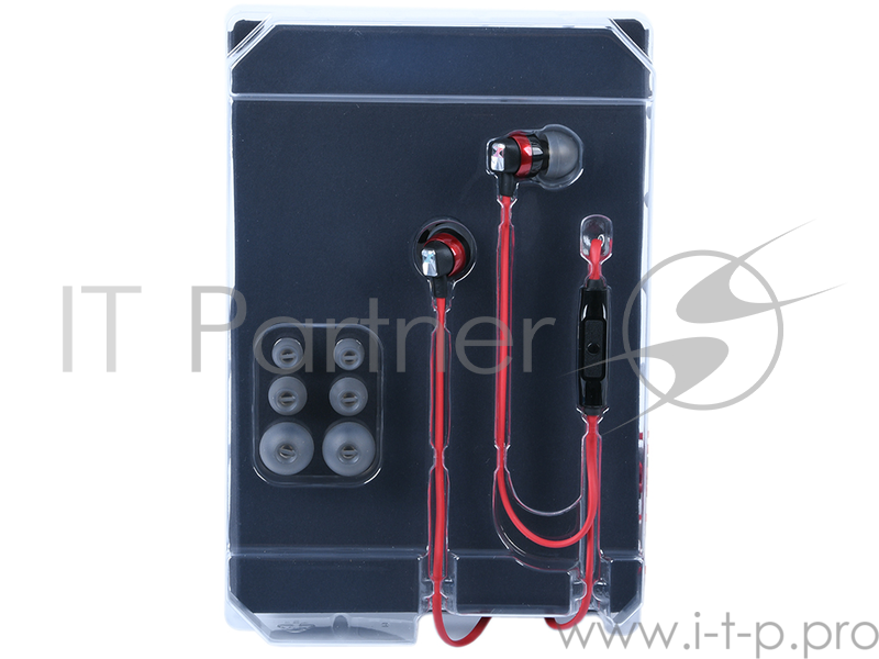 Гарнитура Sennheiser CX 300S Red Проводные / Внутриканальные с микрофоном / 17 - 21000 Гц / 118 дБ / Двустороннее / miniJack 3.5 мм
