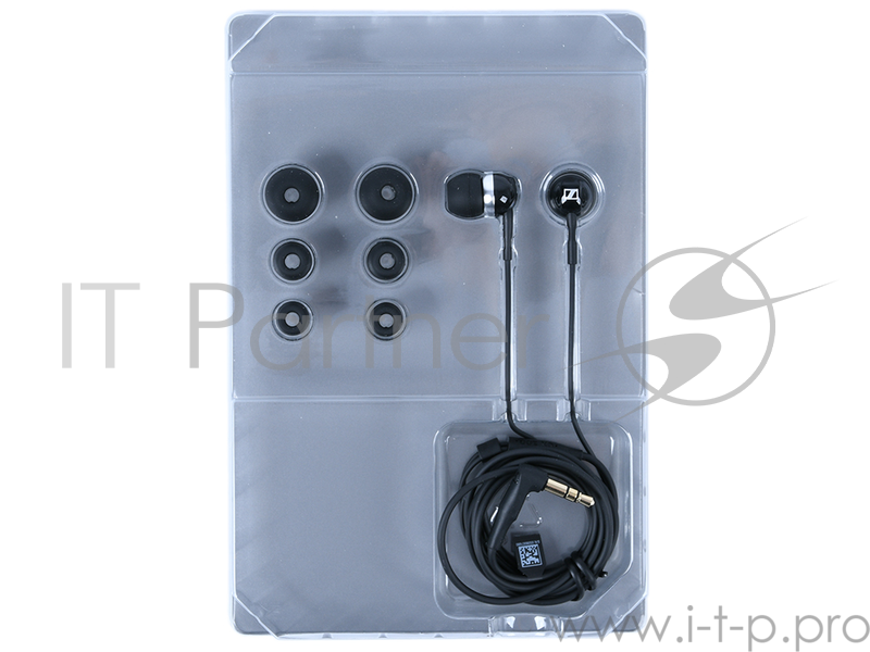 Наушники Sennheiser CX 100 Black Проводные / Внутриканальные без микрофона / 17 - 20000 Гц / 119 дБ / Двустороннее / miniJack 3.5 мм