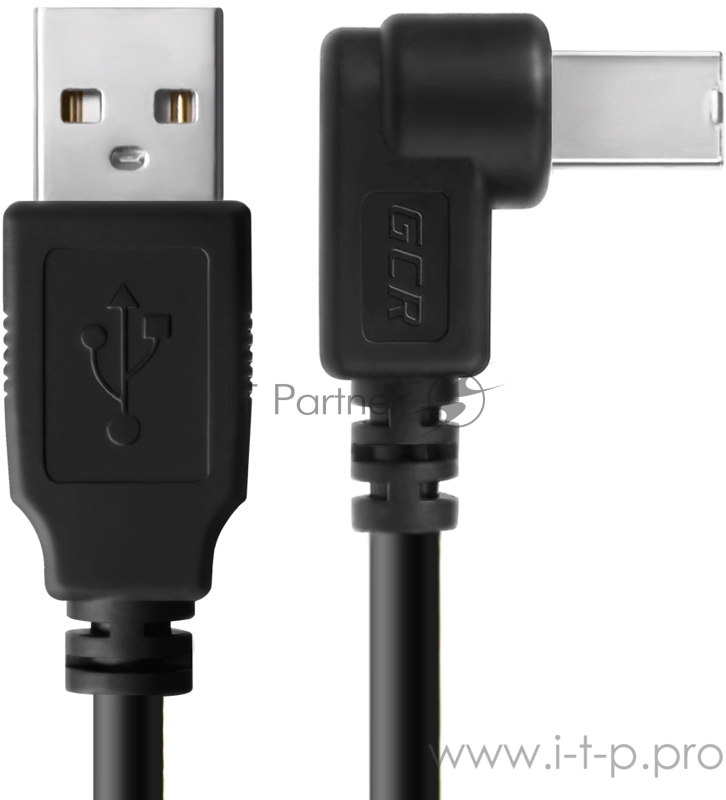 Greenconnect Кабель 1.8m USB 2.0, AM/BM угловой, черный, 28/28 AWG, экран, армированный, морозостойкий, GCR-UPC3M2-BB2S-1.8m Greenconnect Кабель 1.8m USB 2.0, AM/BM угловой, черный, 28/28 AWG, экран, армированный, морозостойкий, GCR-UPC3M2-BB2S-1.8m