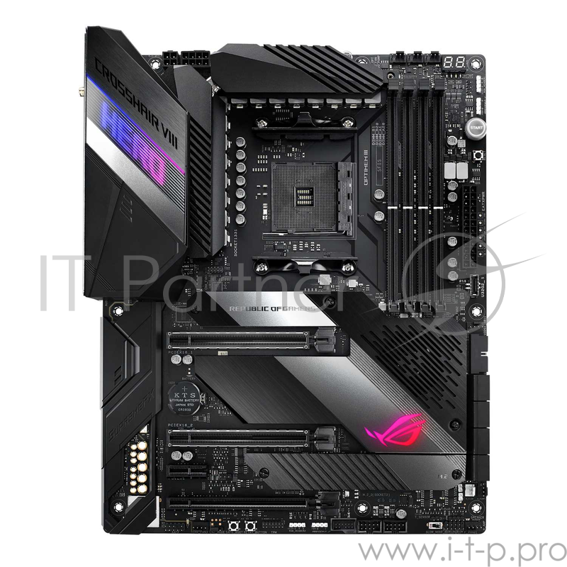 ASUS ROG CROSSHAIR VIII HERO, Socket AM4, X570, 4*DDR4, SLI+CrossFireX, SATA3 + RAID, Audio, Gb LAN, USB 3.2*19, USB 2.0*4, ATX 90MB10T0-M0EAY0