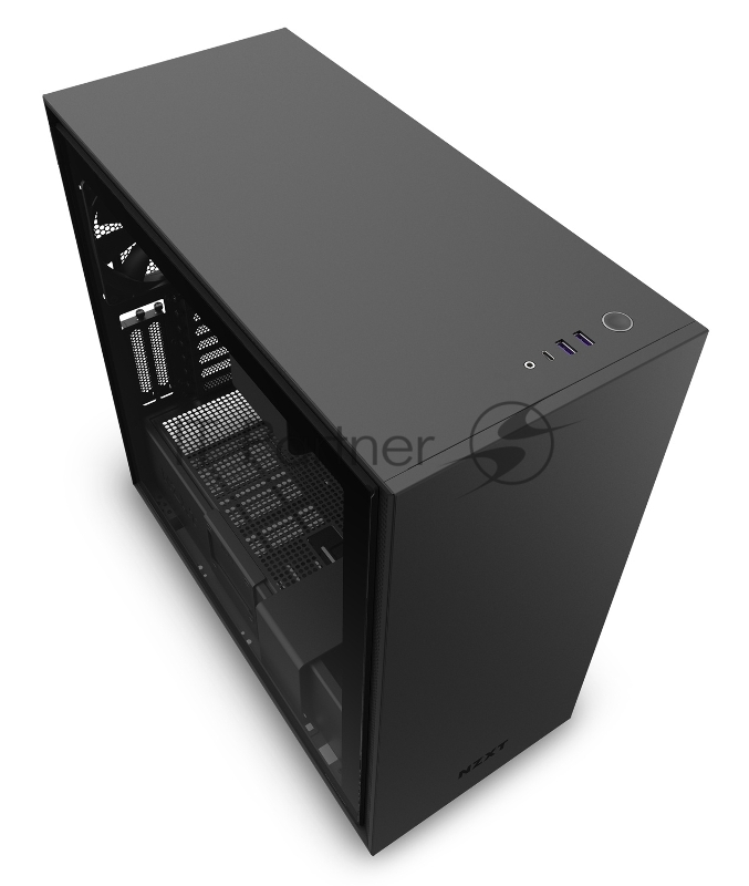 Корпус NZXT CA-H710I-B1 H710i Mid Tower Black/Black Chassis with Smart Device 2, 3x120, 1x140mm Aer F Case Fans, 2xLED Strips and Vertical GPU Mount
