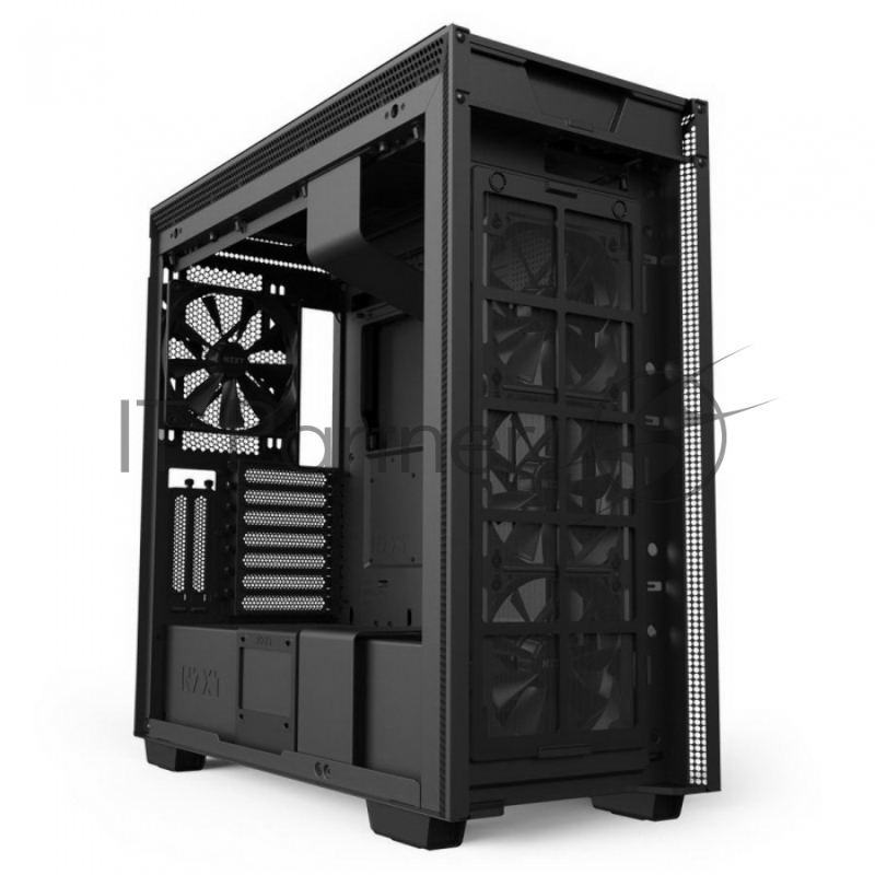 Корпус NZXT CA-H710I-B1 H710i Mid Tower Black/Black Chassis with Smart Device 2, 3x120, 1x140mm Aer F Case Fans, 2xLED Strips and Vertical GPU Mount