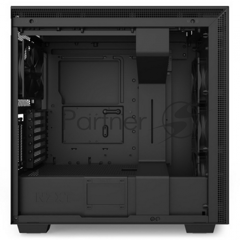 Корпус NZXT CA-H710I-B1 H710i Mid Tower Black/Black Chassis with Smart Device 2, 3x120, 1x140mm Aer F Case Fans, 2xLED Strips and Vertical GPU Mount