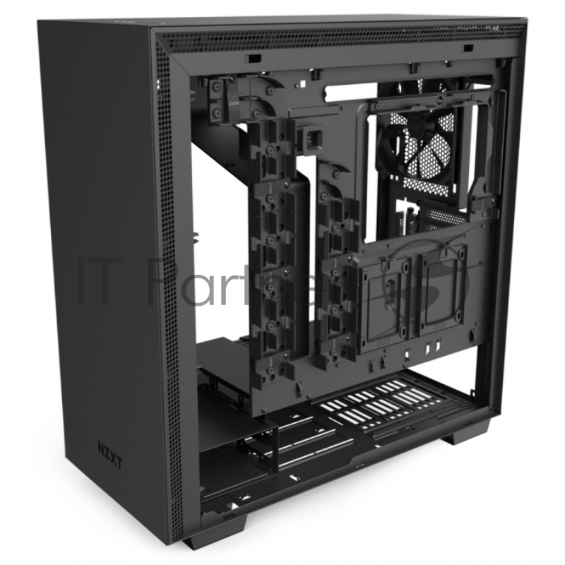 Корпус NZXT CA-H710I-B1 H710i Mid Tower Black/Black Chassis with Smart Device 2, 3x120, 1x140mm Aer F Case Fans, 2xLED Strips and Vertical GPU Mount