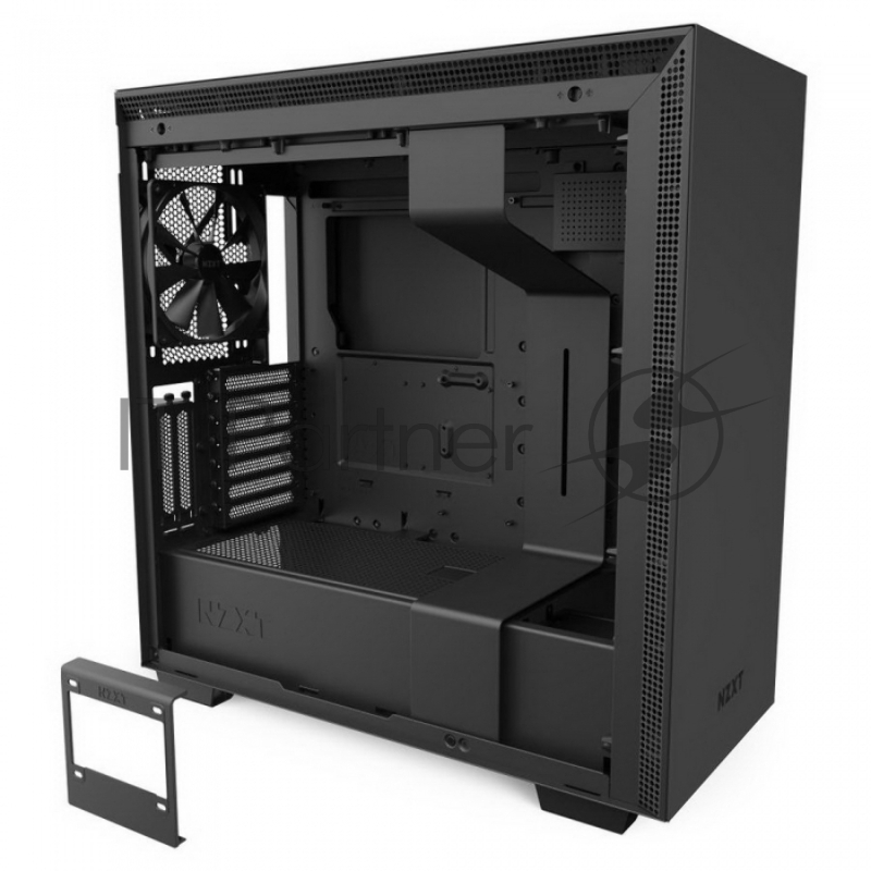 Корпус NZXT CA-H710I-B1 H710i Mid Tower Black/Black Chassis with Smart Device 2, 3x120, 1x140mm Aer F Case Fans, 2xLED Strips and Vertical GPU Mount