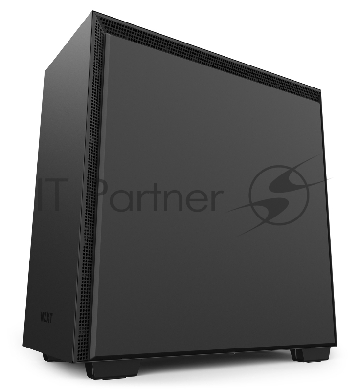 Корпус NZXT CA-H710I-B1 H710i Mid Tower Black/Black Chassis with Smart Device 2, 3x120, 1x140mm Aer F Case Fans, 2xLED Strips and Vertical GPU Mount