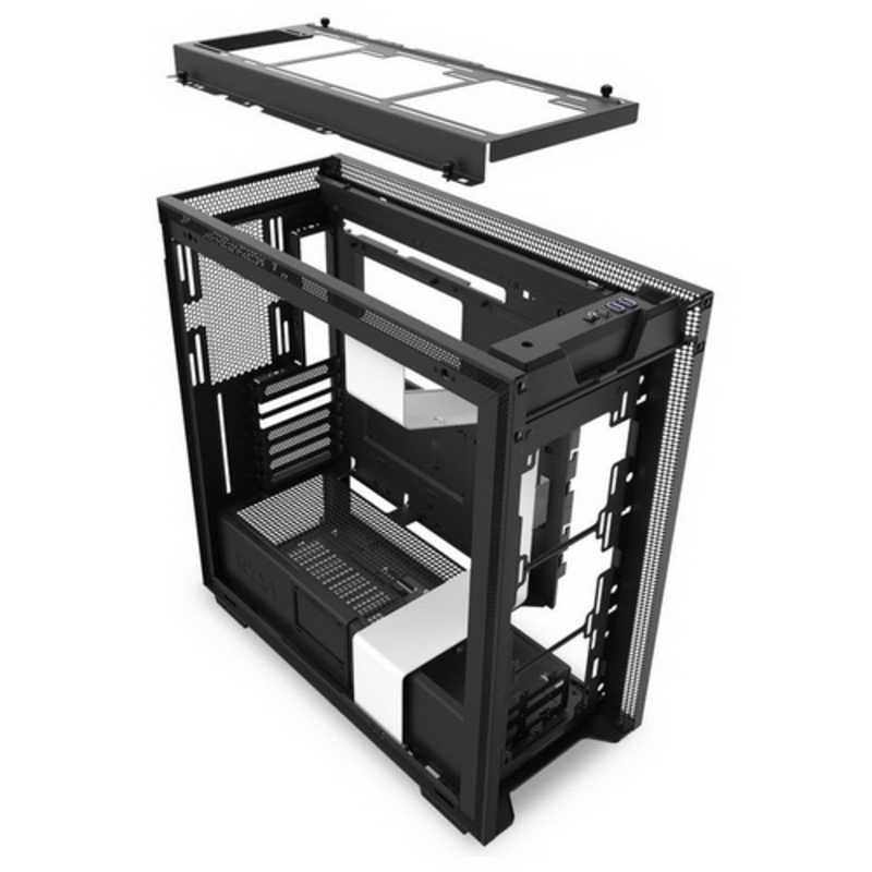 Корпус NZXT CA-H710B-W1 H710 Mid Tower White/Black Chassis with 3x120, 1x140mm Aer F Case Fans