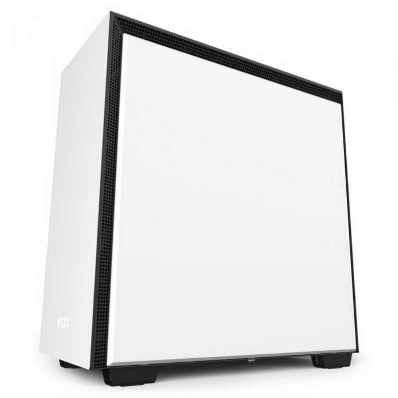Корпус NZXT CA-H710I-W1 H710i Mid Tower White/Black Chassis with Smart Device 2, 3x120, 1x140mm Aer F Case Fans, 2xLED Strips and Vertical GPU Mount