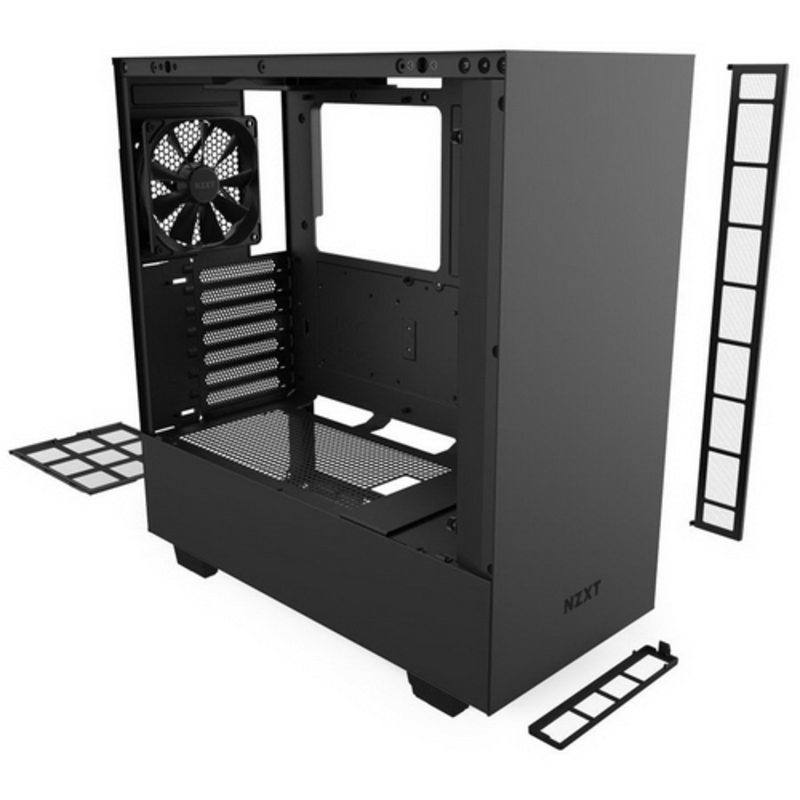 Корпус NZXT CA-H510B-B1 H510 Compact Mid Tower Black/Black Chassis with 2x120mm Aer F Case Fans