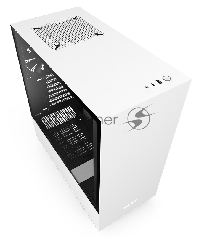 Корпус NZXT CA-H510B-W1 H510 Compact Mid Tower White/Black Chassis with 2x120mm Aer F Case Fans