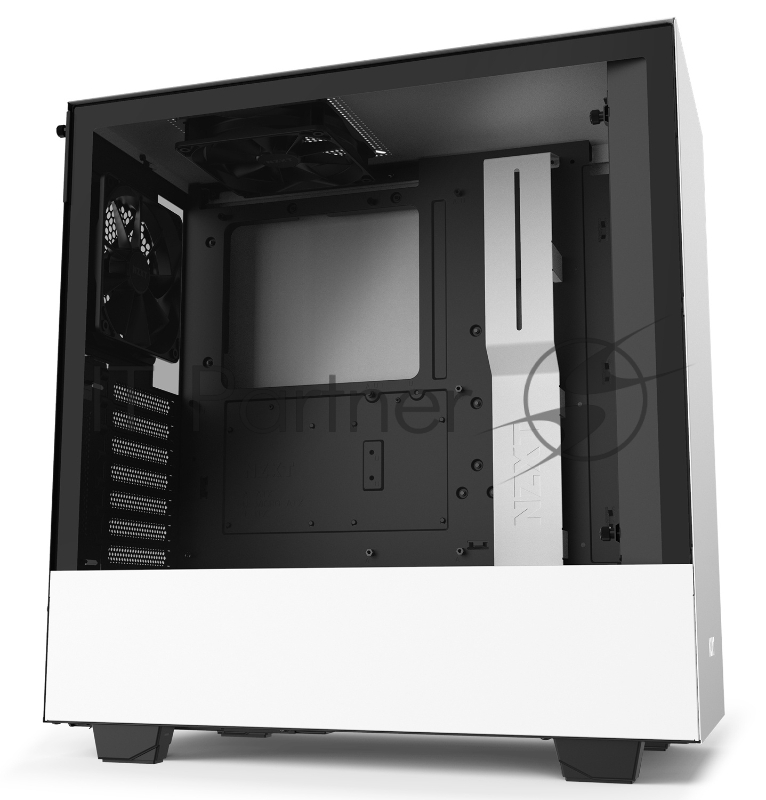 Корпус NZXT CA-H510B-W1 H510 Compact Mid Tower White/Black Chassis with 2x120mm Aer F Case Fans