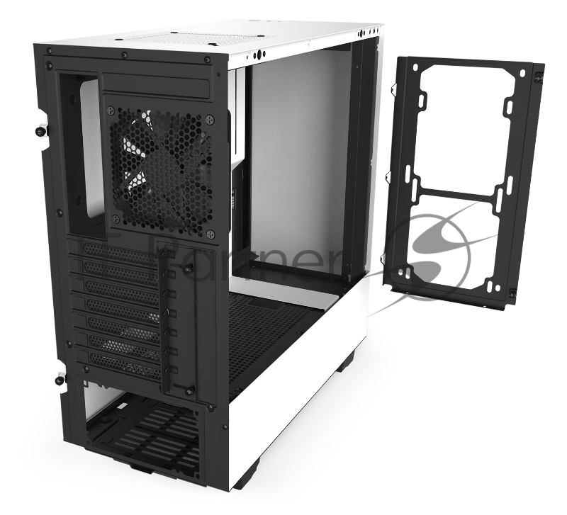 Корпус NZXT CA-H510B-W1 H510 Compact Mid Tower White/Black Chassis with 2x120mm Aer F Case Fans