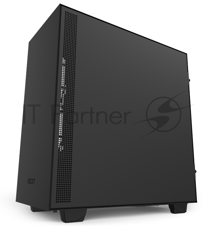 Корпус NZXT CA-H510I-B1 H510i Compact Mid Tower Black/Black Chassis with Smart Device 2, 2x120mm Aer F Case Fans, 2xLED Strips and Vertical GPU Mount