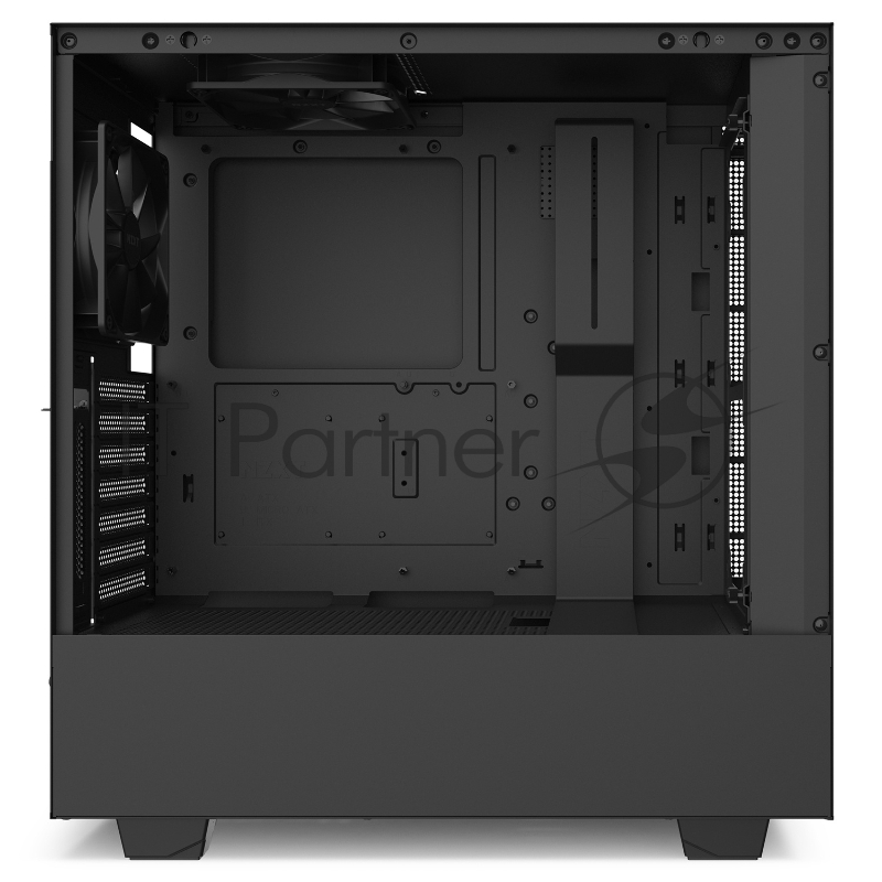 Корпус NZXT CA-H510I-B1 H510i Compact Mid Tower Black/Black Chassis with Smart Device 2, 2x120mm Aer F Case Fans, 2xLED Strips and Vertical GPU Mount