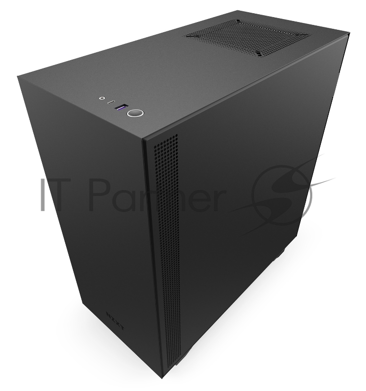 Корпус NZXT CA-H510I-B1 H510i Compact Mid Tower Black/Black Chassis with Smart Device 2, 2x120mm Aer F Case Fans, 2xLED Strips and Vertical GPU Mount