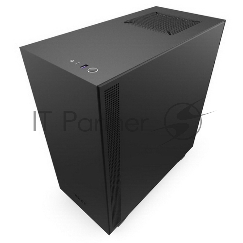 Корпус NZXT CA-H510I-B1 H510i Compact Mid Tower Black/Black Chassis with Smart Device 2, 2x120mm Aer F Case Fans, 2xLED Strips and Vertical GPU Mount