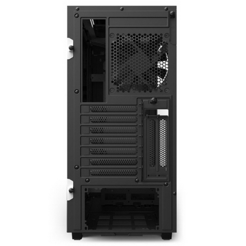Корпус NZXT CA-H510I-W1 H510i Compact Mid Tower White/Black Chassis with Smart Device 2, 2x120mm Aer F Case Fans, 2xLED Strips and Vertical GPU Mount