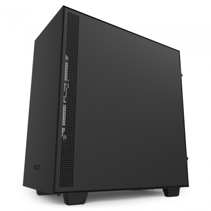Корпус NZXT CA-H510I-BR H510i Compact Mid Tower Black/Red Chassis with Smart Device 2, 2x120mm Aer F Case Fans, 2xLED Strips and Vertical GPU Mount