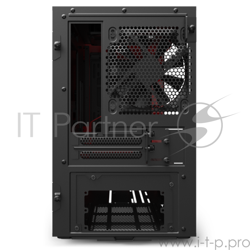 Корпус NZXT CA-H210B-BR H210 Mini ITX Black/Red Chassis with 2x120mm Aer F Case Fans