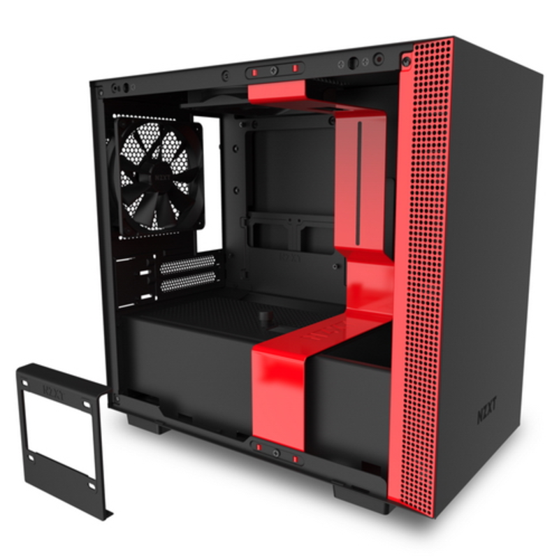 Корпус NZXT CA-H210B-BR H210 Mini ITX Black/Red Chassis with 2x120mm Aer F Case Fans
