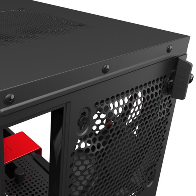 Корпус NZXT CA-H210B-BR H210 Mini ITX Black/Red Chassis with 2x120mm Aer F Case Fans