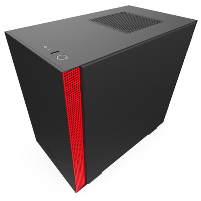 Корпус NZXT CA-H210B-BR H210 Mini ITX Black/Red Chassis with 2x120mm Aer F Case Fans