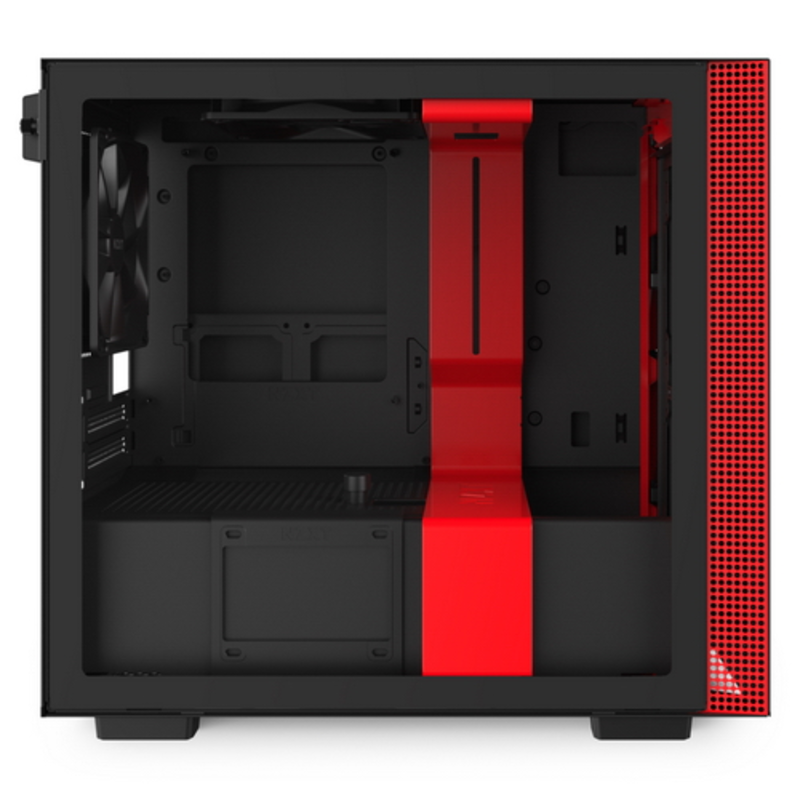 Корпус NZXT CA-H210B-BR H210 Mini ITX Black/Red Chassis with 2x120mm Aer F Case Fans