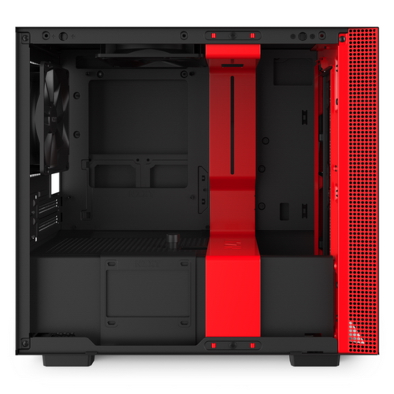 Корпус NZXT CA-H210B-BR H210 Mini ITX Black/Red Chassis with 2x120mm Aer F Case Fans