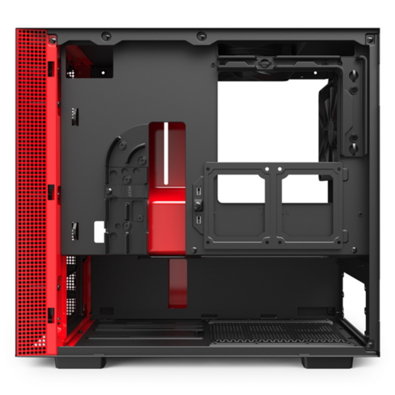 Корпус NZXT CA-H210B-BR H210 Mini ITX Black/Red Chassis with 2x120mm Aer F Case Fans