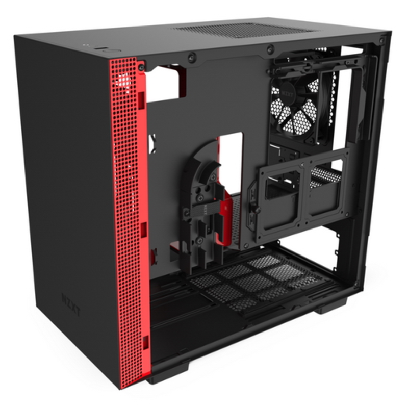 Корпус NZXT CA-H210B-BR H210 Mini ITX Black/Red Chassis with 2x120mm Aer F Case Fans