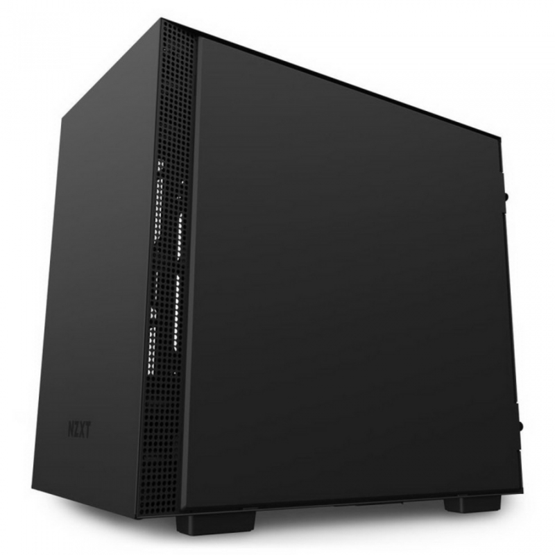 Корпус NZXT CA-H210I-B1 H210i Mini ITX Black/Black Chassis with Smart Device 2, 2x120mm Aer F Case Fans, 1xLED Strip