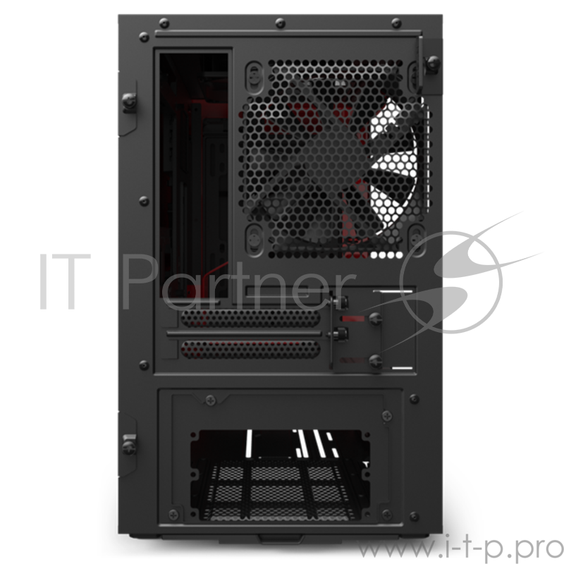 Корпус NZXT CA-H210I-BR H210i Mini ITX Black/Red Chassis with Smart Device 2, 2x120mm Aer F Case Fans, 1xLED Strip