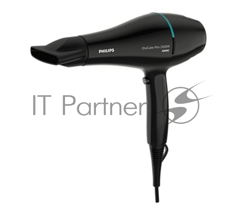 Фен Philips Фен Philips/ Фен электрический, 2100 Вт, ионизация, 6 настроек температуры/скорости воздушного потока, насадка-концентратор 9 мм, холодный обдув, черный