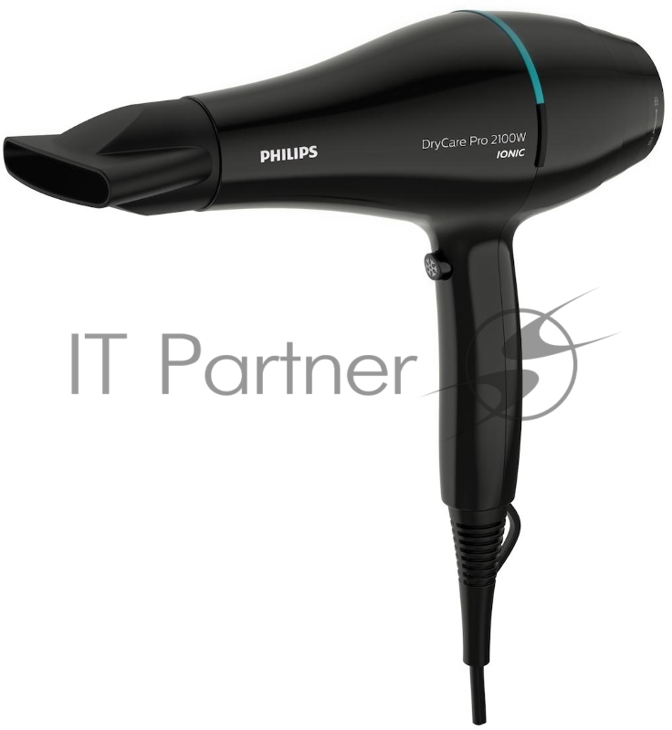 Фен Philips Фен Philips/ Фен электрический, 2100 Вт, ионизация, 6 настроек температуры/скорости воздушного потока, насадка-концентратор 9 мм, холодный обдув, черный